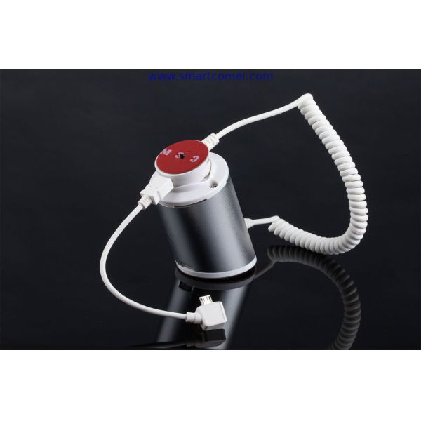 COMER anti-theft cable locking devices cellular telephone alarm security floor display bracketing for stores