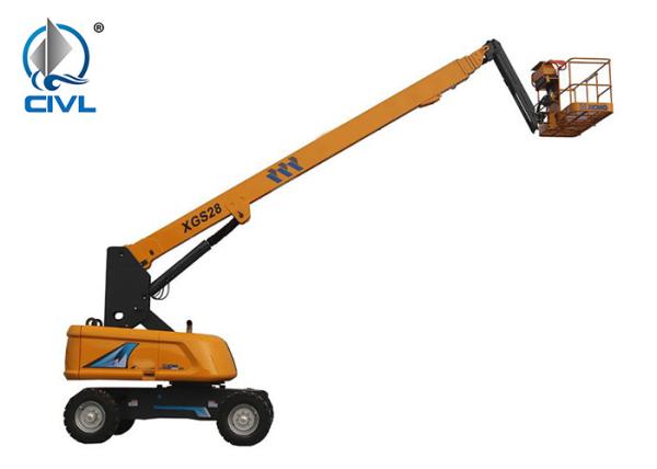 Quality XGS28 26m Telescopic Aerial Platform Boom Lift Mobile Elevating Work Platform for sale