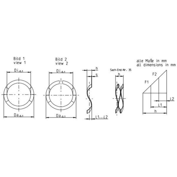Profiled Multi Turn Wave Spring Washers 5 Mm - 1000 Mm Size For Industry Machinery