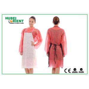 China Disposable Sleeveless Nonwoven Apron For Food Processing wholesale