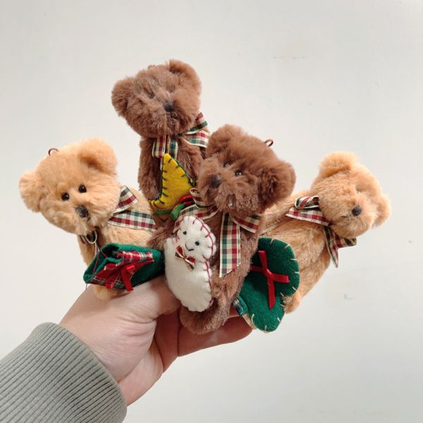 Teddy Bear Plush Joint Plush Bear Doll Key Chain Stuffed Animal Toys