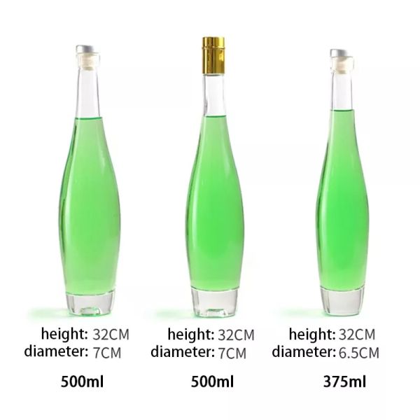 Custom Glass Bottle for Juice 750ml 1000ml 1500ml Empty Transparent PET Fruit Juice Beverage Bottle