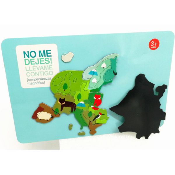 Magnetic Fridge Sticker ROHS Paper Fridge Puzzle Magnet For Kids Learning & Playing