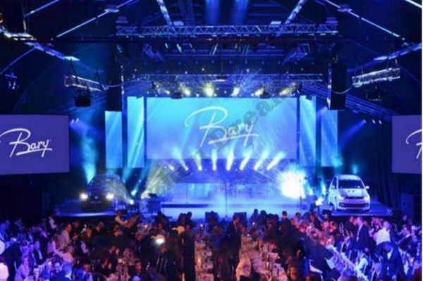 Backdrop Stage Indoor LED Screen Rental , Nationstar SMD LED Video Wall Display P3.91