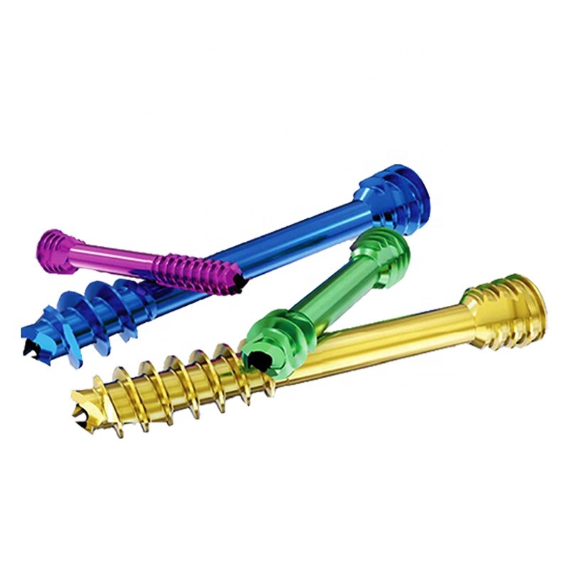 Titanium Alloy Anodizing Orthopedic Locking Plate Cannulated Compression Screw