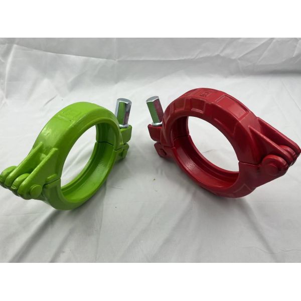 Heavy Duty Forged Concrete Pump Clamps 5 Inch Zinc Color Plated