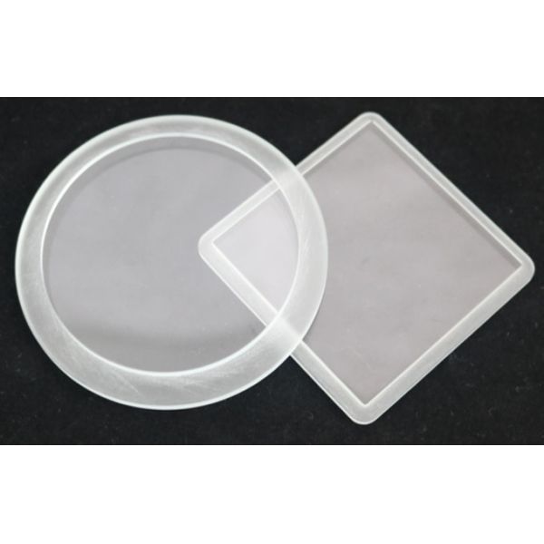 Optical Grade Round / Square High Borosilicate Glass Smooth Surface Tempered Step Glass For Light Cover