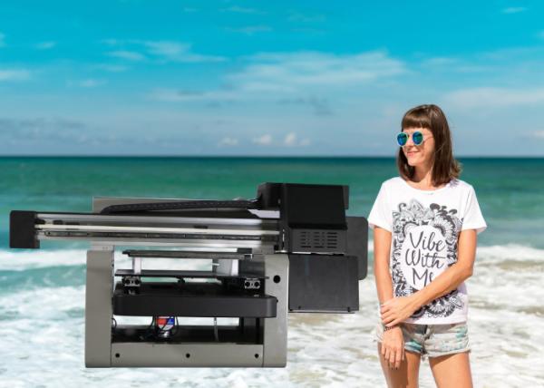 Quality ZKMC CMYKW USB Digital T Shirt Uv A3 Flatbed Printer for sale