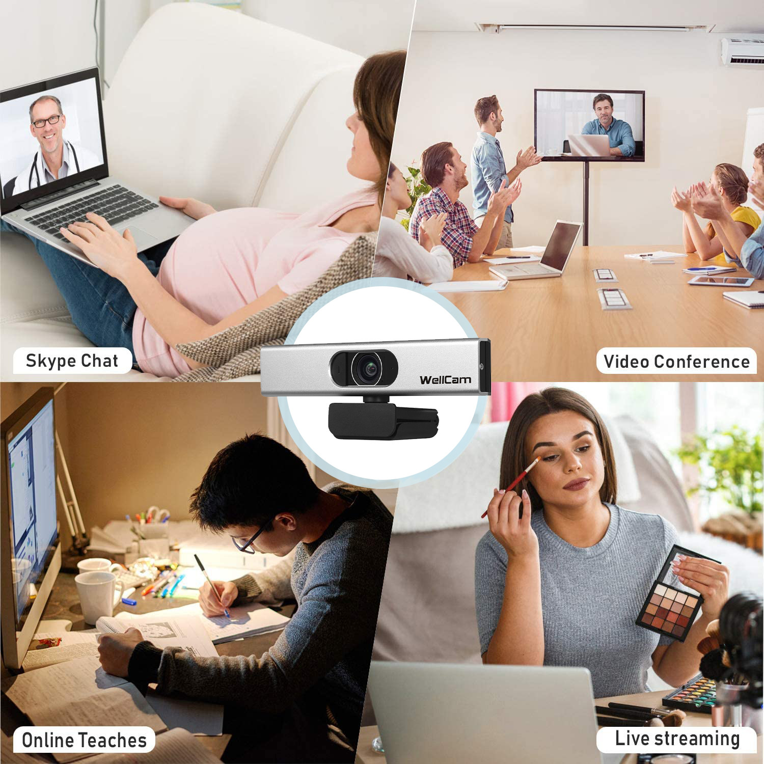 2.1MP 1080P USB Web Capture Ip Camera For Video Calling Conference