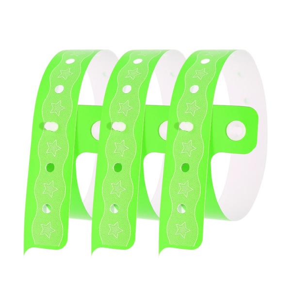 Quality Custom Event PVC Wristbands Silk Screen Printing Waterproof Security for sale