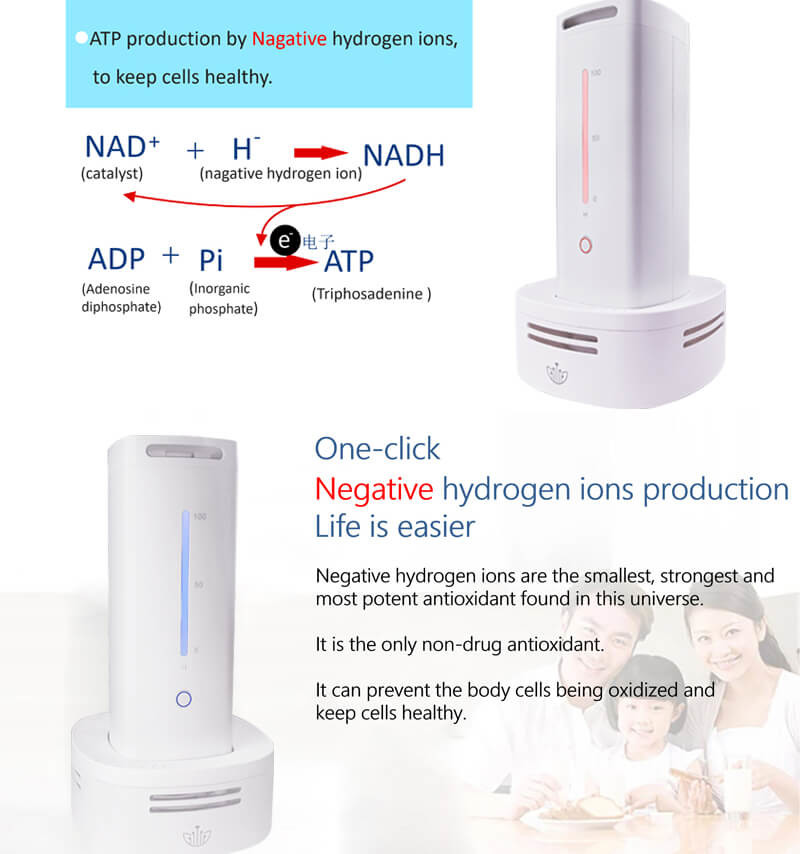 Highly Effective Hydrogen Oxygen Inhale Generator With Negative Ion WEIZI