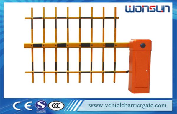 Quality Aluminum Alloy 1-4.5 Meters Electric Car Park Barriers Gate Three Fence Arm Backtrack for sale