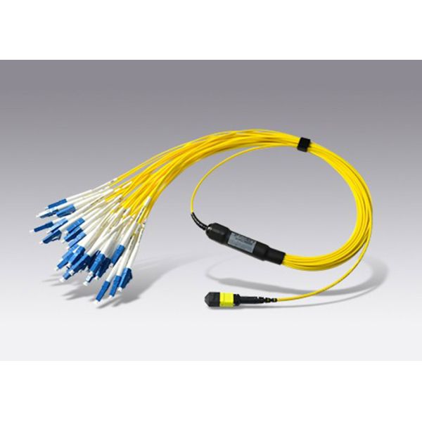 Single Mode 48 Core LSZH MPO Fiber Optic Cable Assemblies