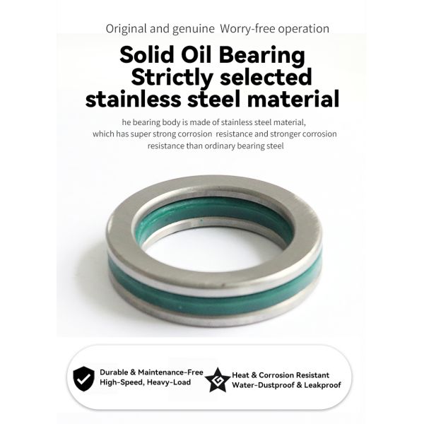 High Quality Thrust Ball Solid Oil Bearings High Load Capacity Molded-oil bearing