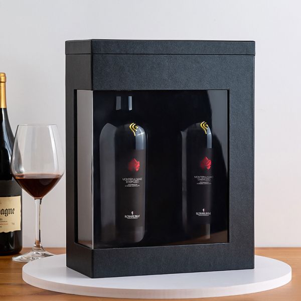 Recyclable Luxury Colorful Wine Bottle Shipping Boxes And Inserts With Logo