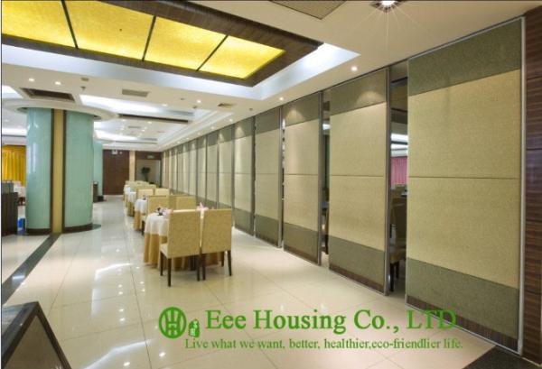 Quality Soft Fabric Finished Movable Partition Wall For Dinning Hall, Good Sound Insulation for sale