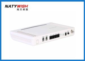 China Indoor White EPON ONU Modem WiFi Router , 4 LAN Port 2 Phone Port FTTH Modem wholesale