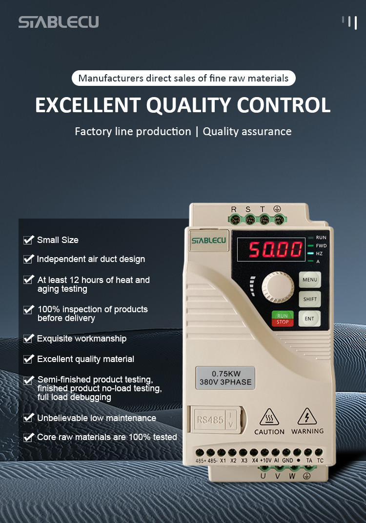 220V Mini Variable Frequency Inverter Single Phase Input For AC Motor