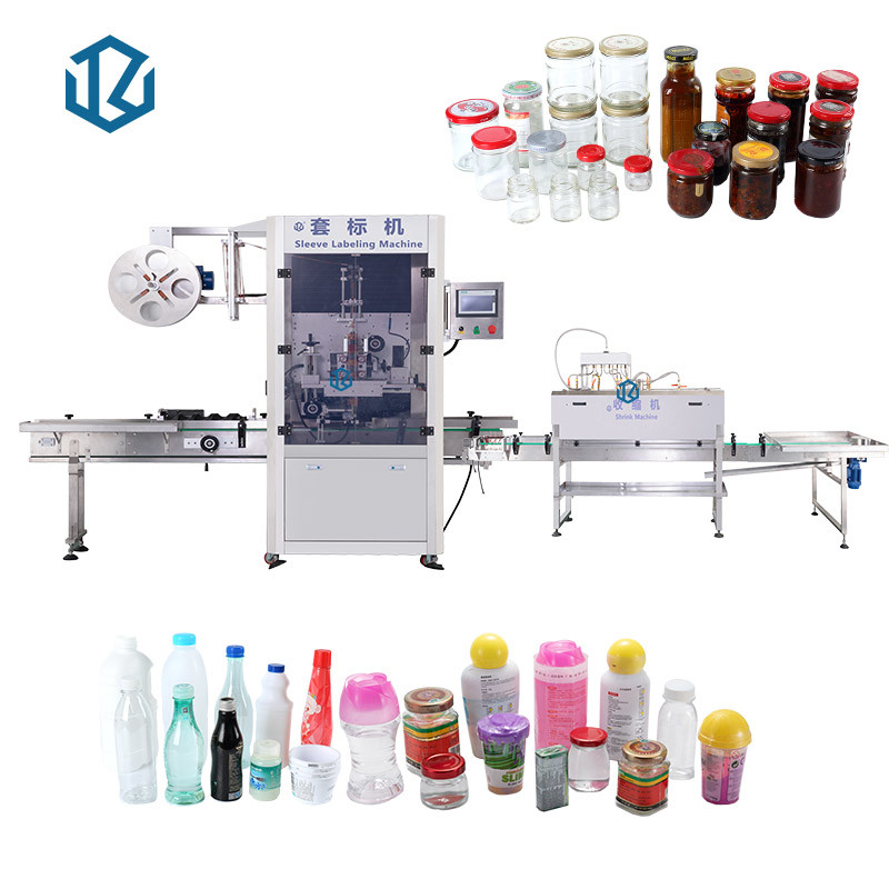 180 Bottles / Min Can Shrink Sleeve Label Applicator Label Printing Machine