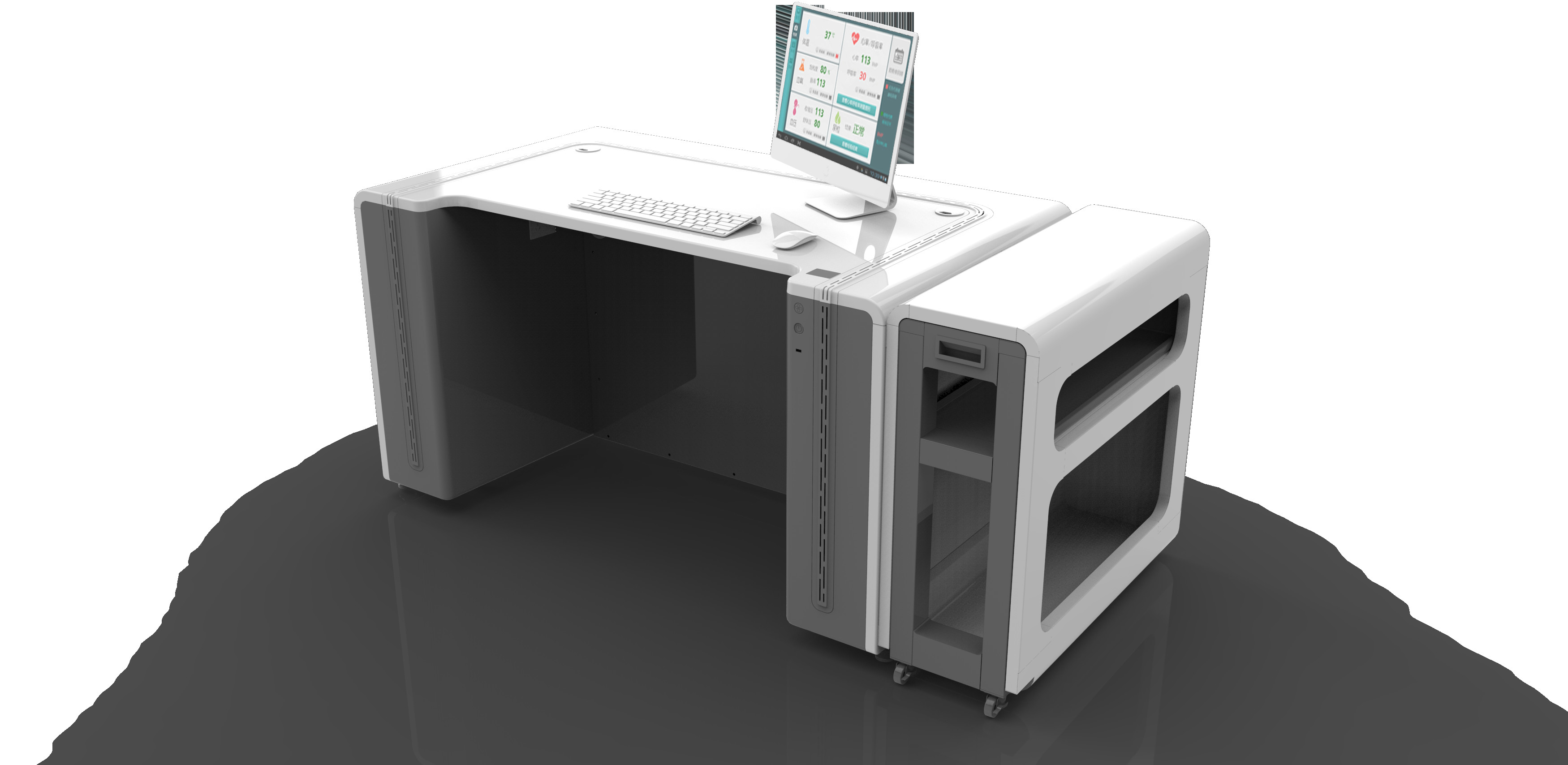 China Isolation 220V 162 M³ 50HZ Doctor Consultation Table wholesale