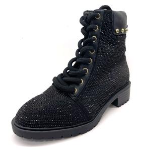 China Customized Lace Up Womens Shoes Round Toe Shape With Mid Calf Height wholesale