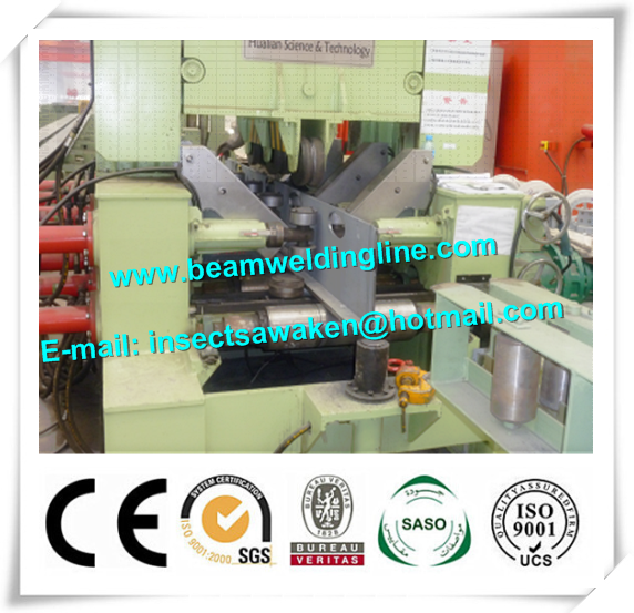 Automatically H Beam Welding Line , Shipbuild T Welding Machine