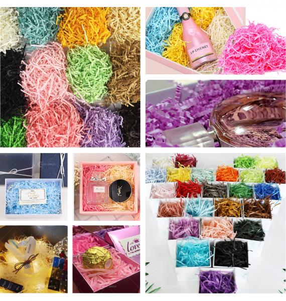 VOLTAGE 380v/50HZ Shredded Crinkle Paper Raffia Lafite Candy Boxes for DIY Gift Box