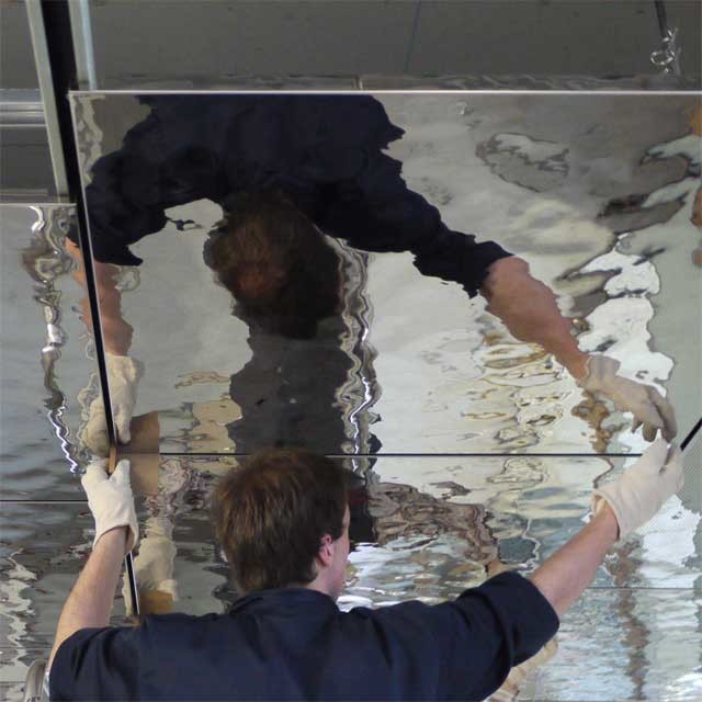 water Ripple Stainless Steel Panels Mirror Finish For Column Cover Cladding