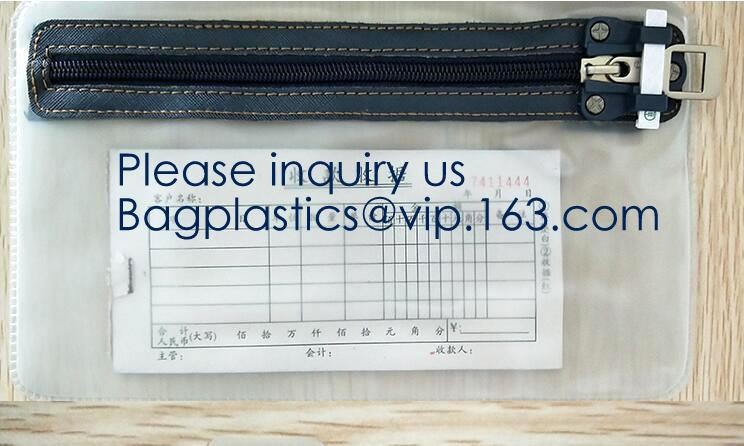Waterproof Locking Storage Bag Bank Document Security Bag,Waterproof Nylon Security Night Deposit Bags Zipper Locking Ba