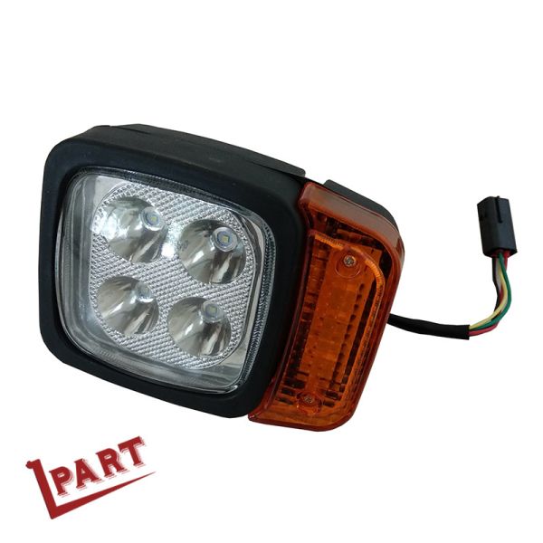 Amber Beacon LED Forklift Lights Headlights 12V-48V