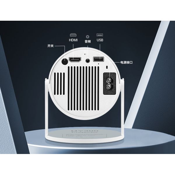 Desktop Mini Rechargeable Portable Projector LED Laser 180 Degree