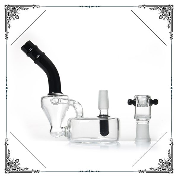 Mini Bong Glass Smoking Water Pipes Tobacco Hookah With 14mm Bowl Wholesale