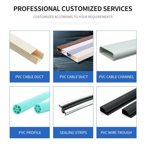 Under Desk Cable Holder for Fast Management Plastic Profiles Customized