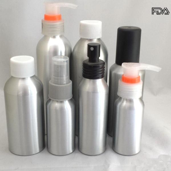 Quality Empty Cosmetic Aluminum Bottles , Refillable Travel Airless Cosmetic Bottles for sale