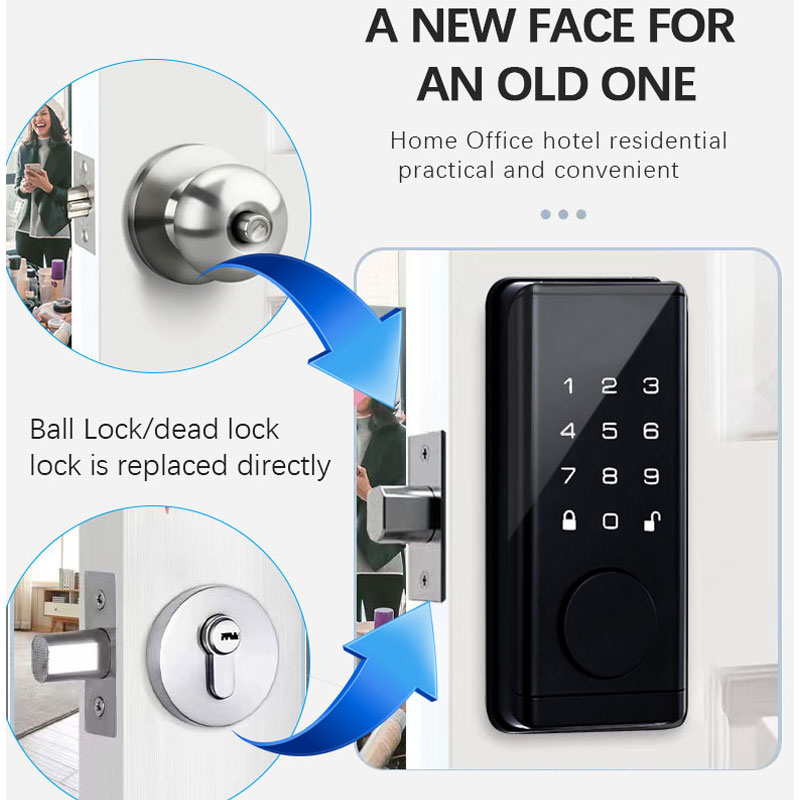 TTlock BLE Number Code Door Lock Home Apartment Bedroom Door Lock