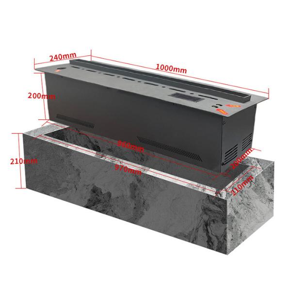 Quality Upgrade Your Space With A Remote Control Embedded Water Steam Fireplace Freestanding Design for sale
