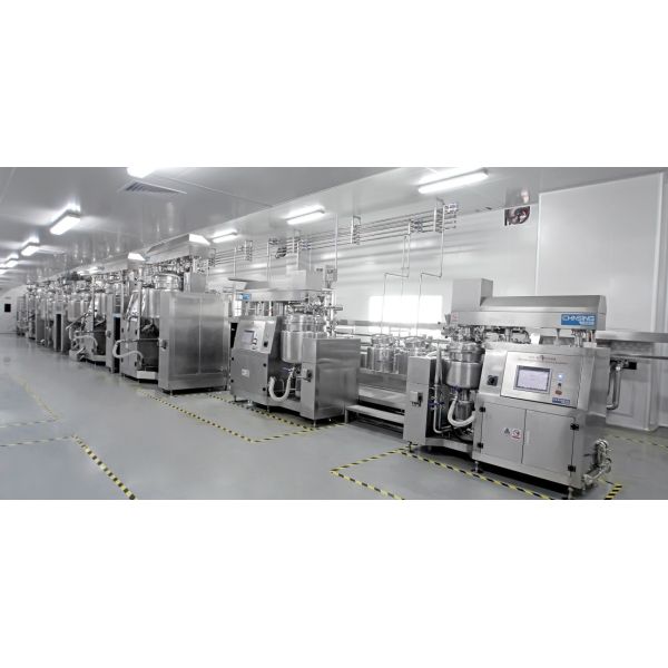 10000L Cosmetic Emulsifier Mixer With Circulation Homogenizer 3phases 200V