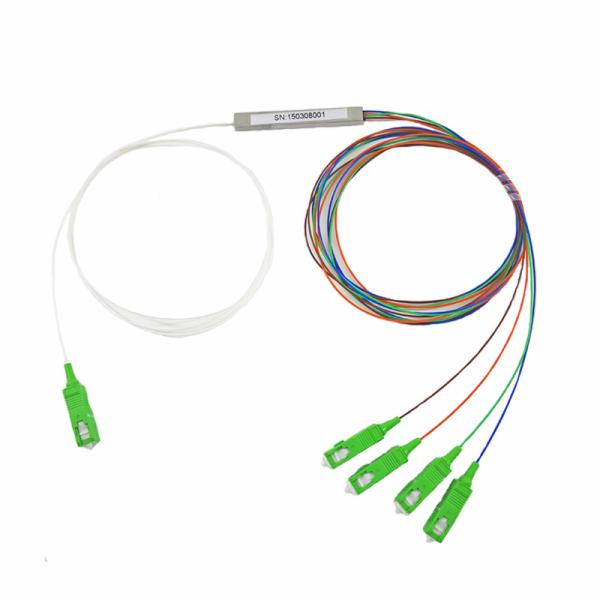 Quality 1xN Or 2xN Fiber PLC Splitter 1x4 For FTTx Solution Simple Easy Connection for sale