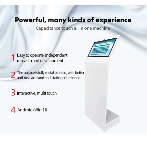 21.5" PCAP Touch Screen Kiosk With Queue Management System For Hospital And Bank