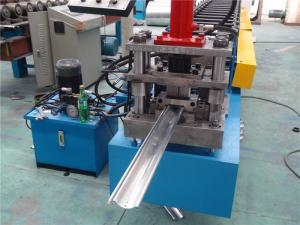 China PLC control Door Frame Roll Forming Machine 128mm Coil Width wholesale