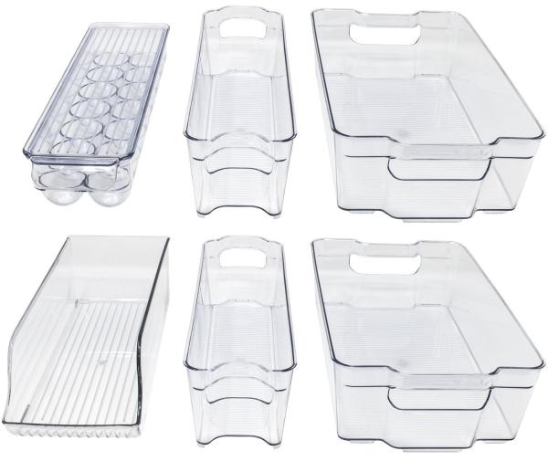 Quality Fridge Bins and Freezer Organizer Refrigerator Bins Stackable Storage Containers BPA-Free Drawer for sale