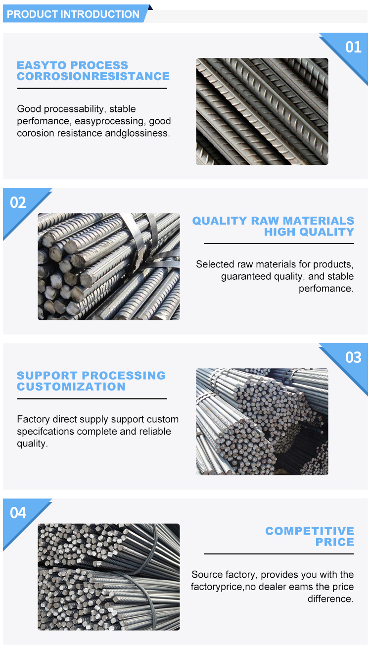 HRB400 HRB500 5mm Rebar with Tolerance ±1% and at Affordable Cost