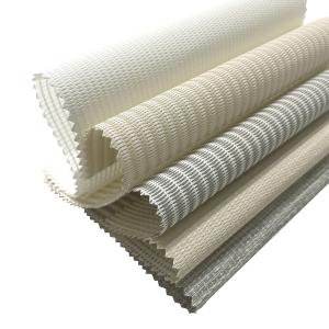 3M Width 5% Openness Sunscreen Zebra Roller Blinds Fabrics For Window Treatment