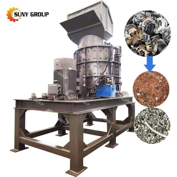 Quality ALLOY Vertical Type Combination Hammer Crusher for Waste Metal 12000KG for sale