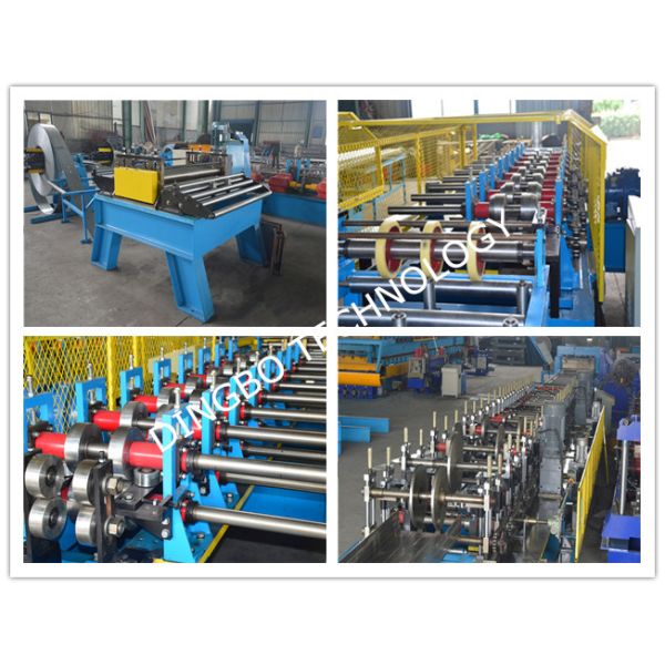 Line Speed 4-6m / Min Standard Cable Tray Roll Forming Machine Chain Drive For Construction