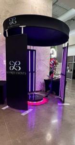 Green Screen Inflatable 360 Booth Enclosure With Led Lights