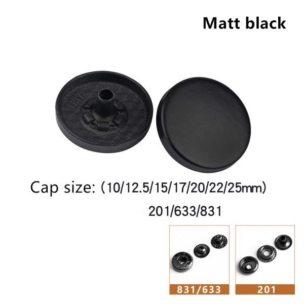 2020 Alloy zamark Cap Flat Jacket Custom Metal 4 Part Spring Snap Button