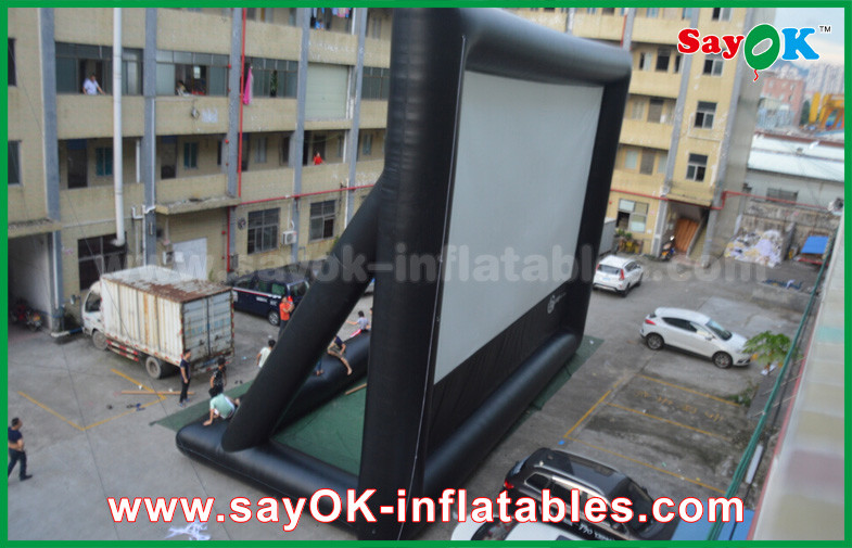 Backyard Movie Screens Inflatable Air Cinema , Outdoor Giant Inflatable Movie Screen For Advertising / Amusement