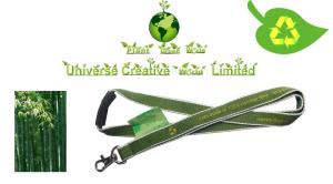 OEM Bamboo ECO Friendly Lanyards With Organic Cotton Material