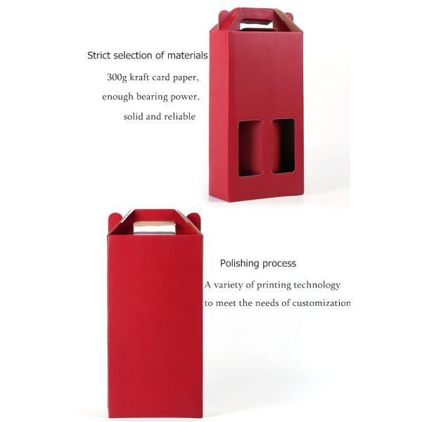Printable Wine Corrugated Gift Box Antiwear Multipurpose Practical